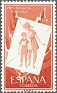 Spain 1956 Pro Hungarian Children 1 PTA Rojo Edifil 1204